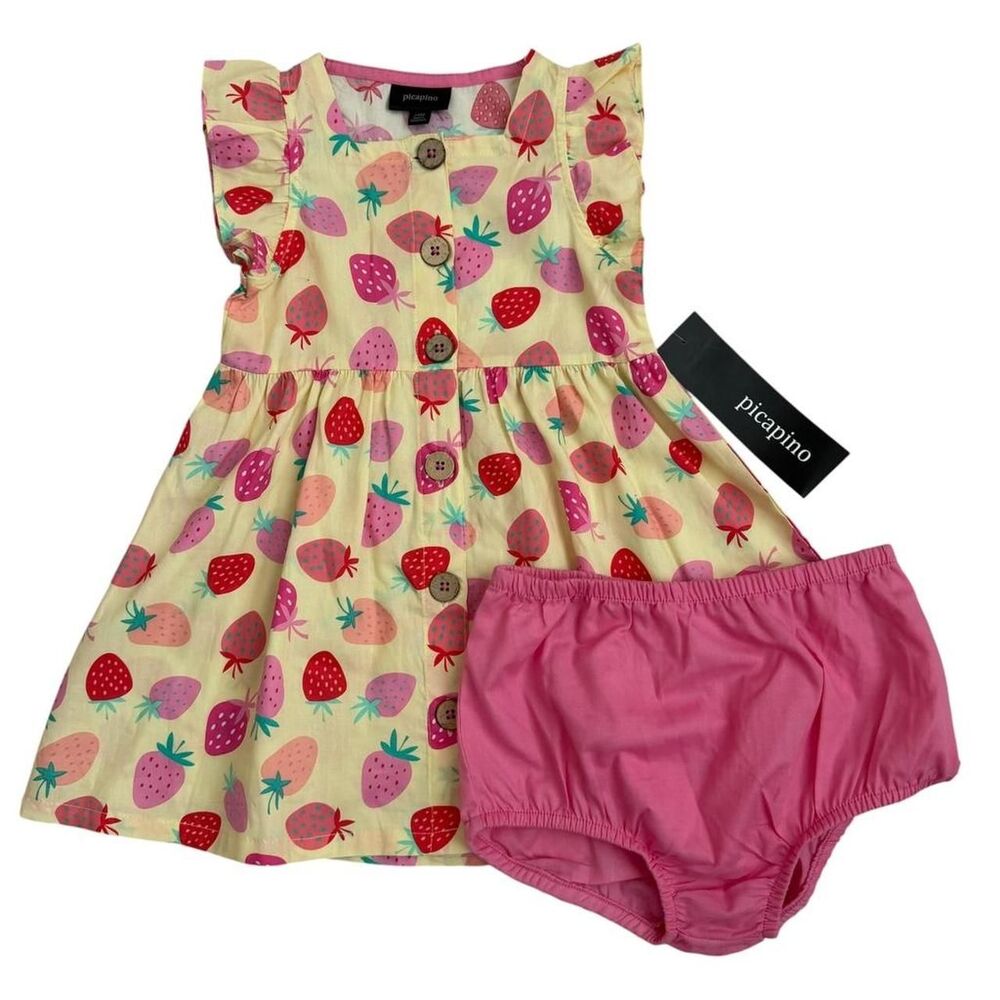Picapino Strawberry Dress Size 24M